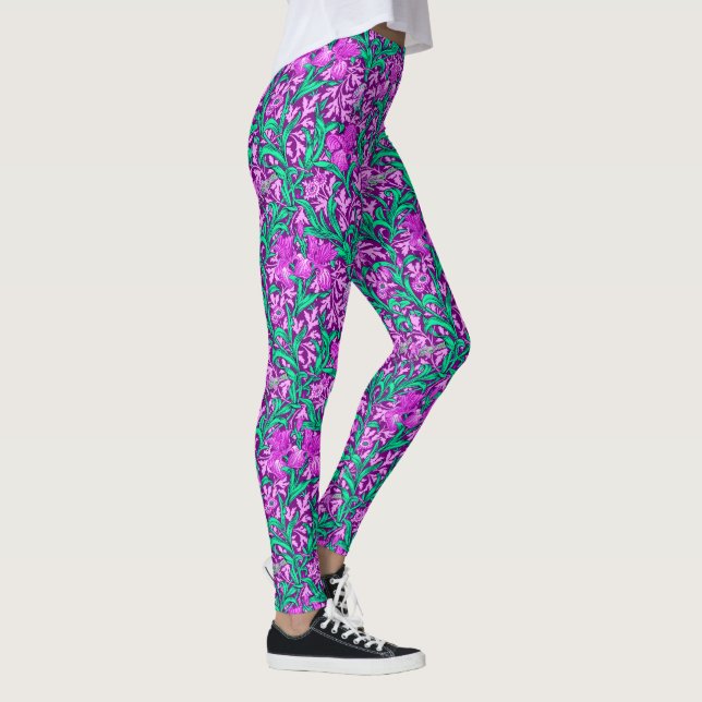 Legging William Morris Irises, Ametista Roxo (Direita)