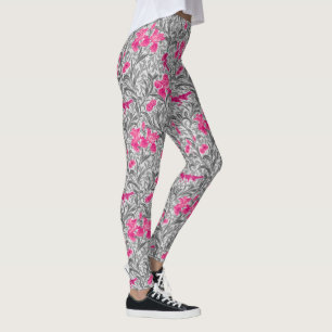 Legging William Morris Irises, Cinzas rosa e prata / Cinza