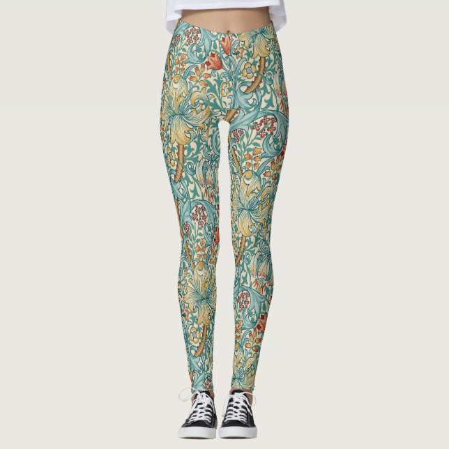 Legging William Morris "Lírio Dourado" 3 (Frente)
