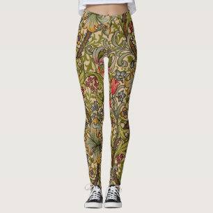 Legging William Morris Ouro Lily Antique