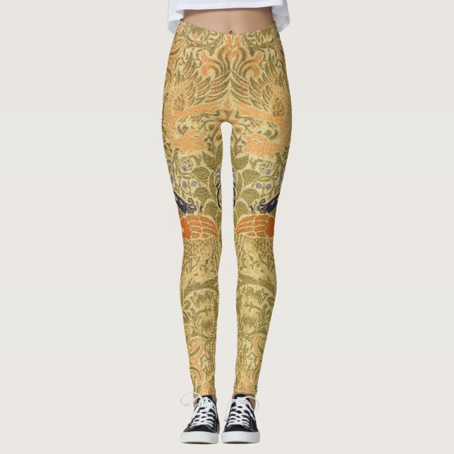 Legging William Morris Peacock & Dragon Arts & Artesanatos (Frente)