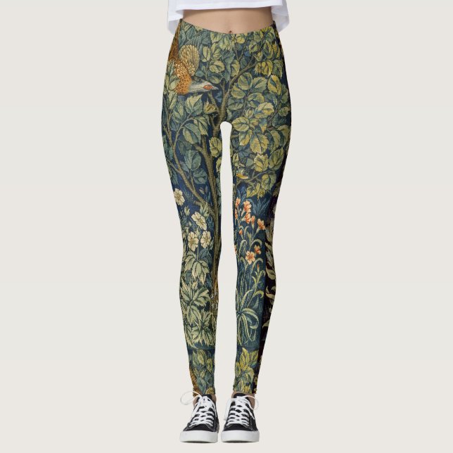 Legging William Morris - Pheasant Bird Tree Botanical (Frente)
