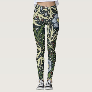 Legging William Morris Seaweed Pattern