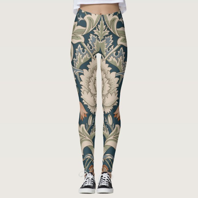 Legging William Morris Severn Floral Garden Flower Classic (Frente)