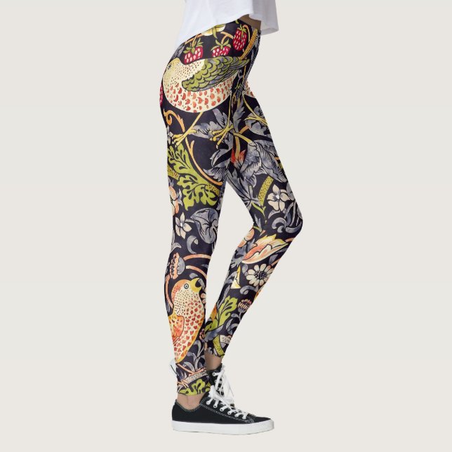 Legging William Morris Strawberry Thef Floral Art Nouveau (Direita)