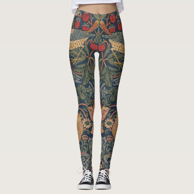 Legging William Morris Strawberry Theves Birds (Frente)