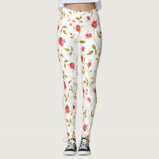 Legging William Morris Strawberry Thief Padrão Floral 
