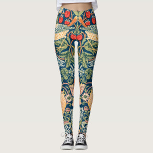 Legging William Morris Strawberry Thief Padrão Floral