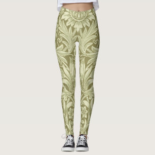 Legging William Morris Sunflower Green Flower
