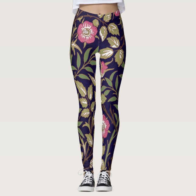 Legging William Morris Sweet Briar Floral Art Nouveau (Frente)