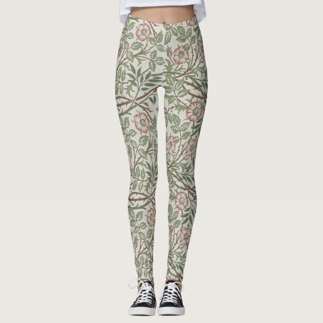 Legging William Morris Sweetbriar Floral Art Nouveau (Frente)