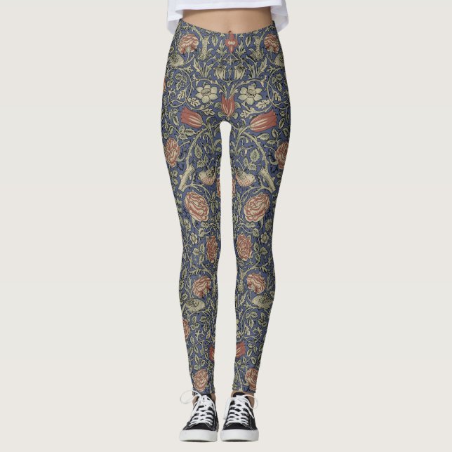 Legging William Morris Tudor Rosa Wallpaper (Frente)