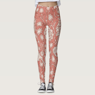 Legging William Morris Wild Tulip Clássico Design vitorian