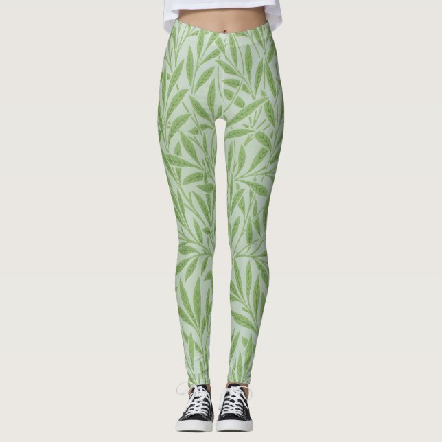 Legging William Morris Willow Flower Classic Green (Frente)