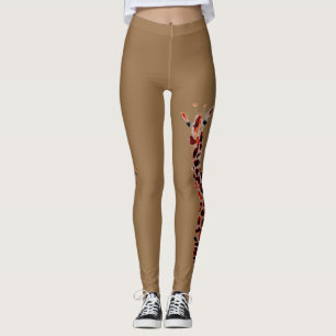 Legging Willife Art Funny Giraffe