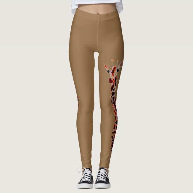Legging Willife Art Funny Giraffe (Frente)