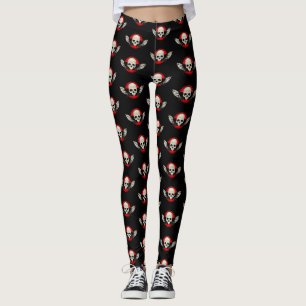 Legging Wing Skull - RED