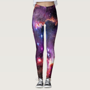 Legging Wingponta Starry de Pequena Nuvem Magelânica