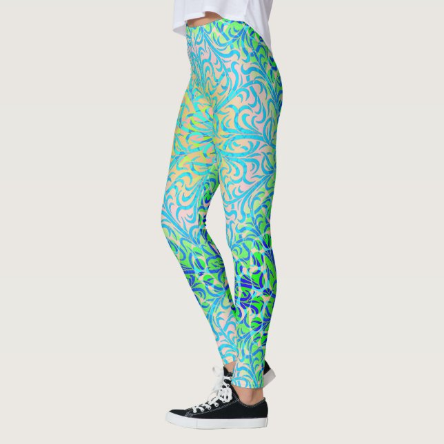 Legging Winston Lapis e Green (Esquerda)
