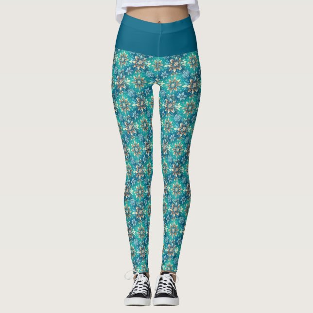 Legging Winter Snowflakes  (Frente)