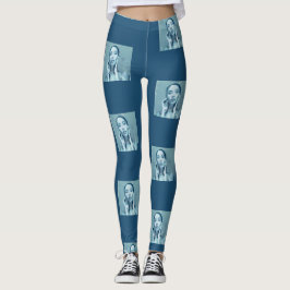 Legging "Woman in Blue" Premium Canvas