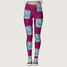 Legging "Woman in Blue" Premium Canvas