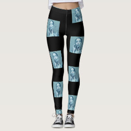 Legging "Woman in Blue" Premium Canvas