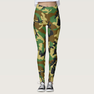 Legging Woodland Camo Pattern