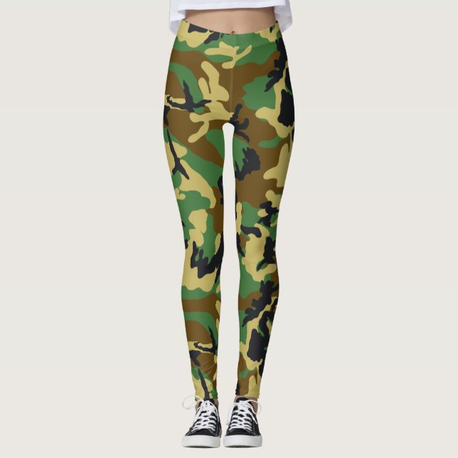 Legging Woodland Camo Pattern (Frente)
