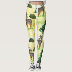 Legging Woodland veer Watercolor