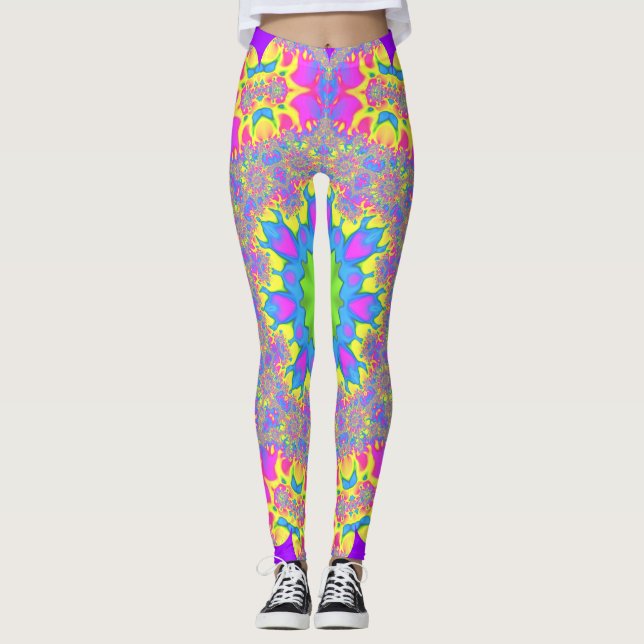 Legging ~ WOW Cute Bonito multicolorido ~ Original (Frente)
