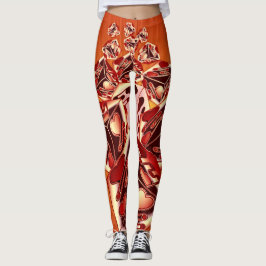 Legging Würfel der Liebe mit Herzen