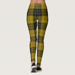 Legging Xadrez amarela de tartan MacLeod<br><div class="desc">Xadrez preta amarela de tartan do clã MacLeod</div>