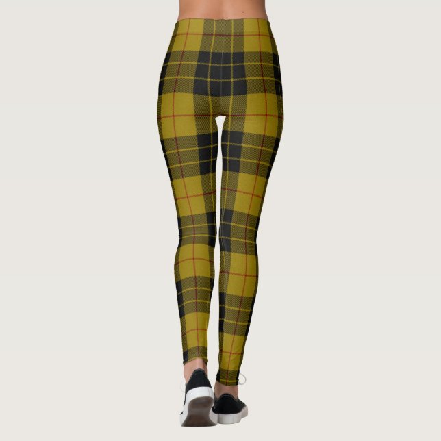 Legging Xadrez amarela de tartan MacLeod (Verso)