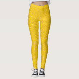 Legging Xadrez Amarelo e Branco Matelassê