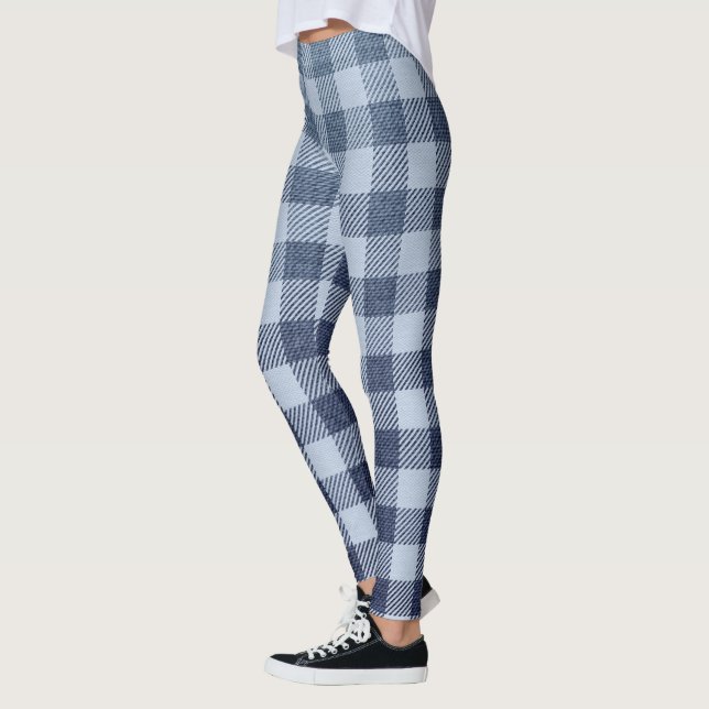 Legging Xadrez azul (Esquerda)