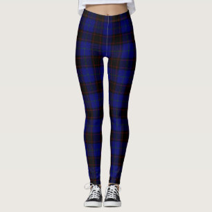 Legging Xadrez azul-tartã inicial