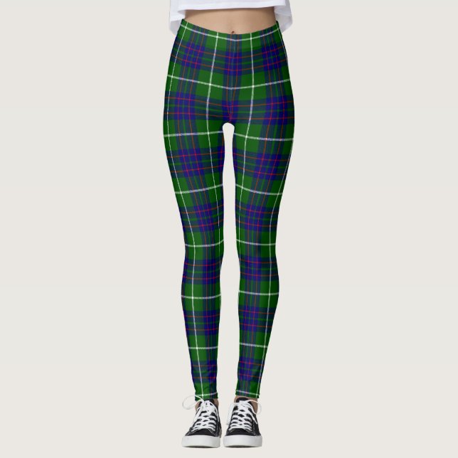 Legging Xadrez azul-tartan tartan MacIntyre (Frente)