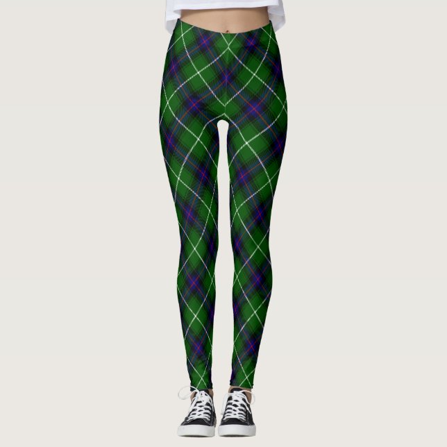 Legging Xadrez azul verde MacDonald tartan (Frente)