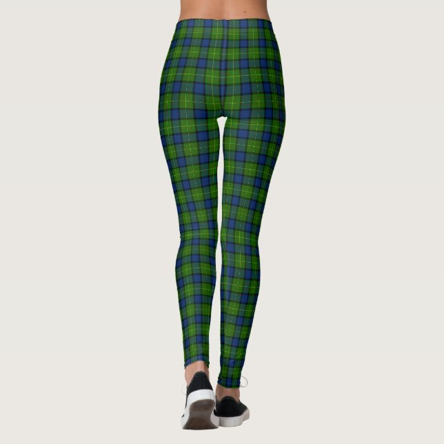Legging Xadrez azul verde Muir Moore tartan (Verso)