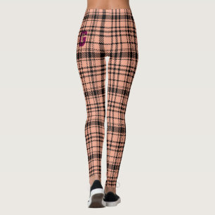 Legging Xadrez branca e preto clássico