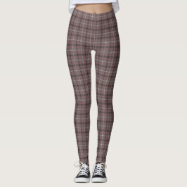Legging Xadrez Clássico Rosa Marrom