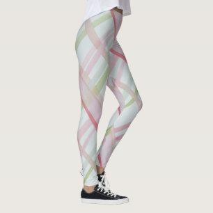 Legging Xadrez Cor-de-Água Rosa