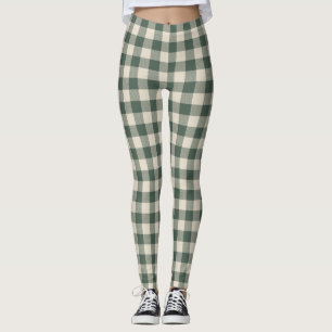 Legging Xadrez de Buffalo Tartan Floresta Verde