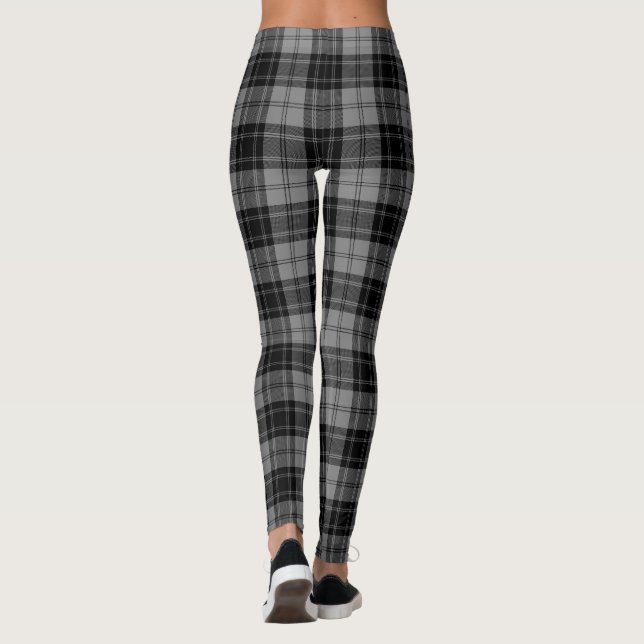 Legging Xadrez de cinzas pretas Douglas tartan (Verso)