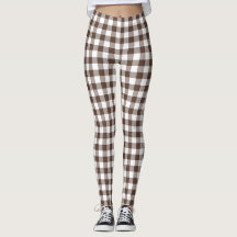 Xadrez de Gingham Marrom Chocolate