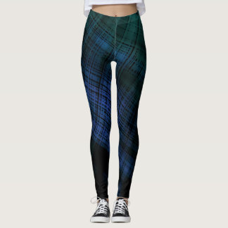 Legging Xadrez de Grunge Escura
