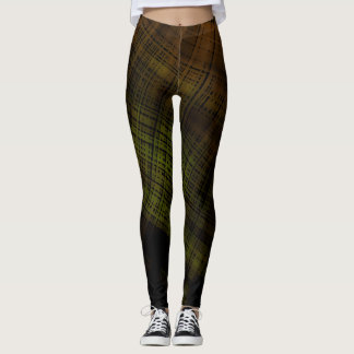 Legging Xadrez de Grunge Escura