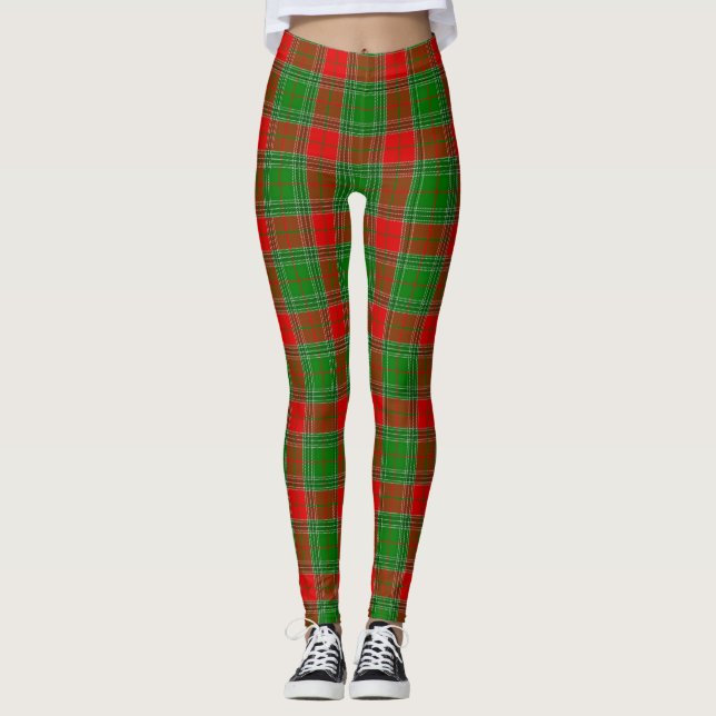 Legging Xadrez de Natal (Frente)
