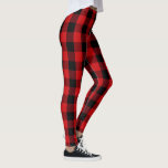 Legging Xadrez de Verificação de Buffalo Vermelho<br><div class="desc">Simples,  vermelho e preto,  checar leggings de xadrez - perfeito para emparelhar com nossas ofertas de roupa!</div>